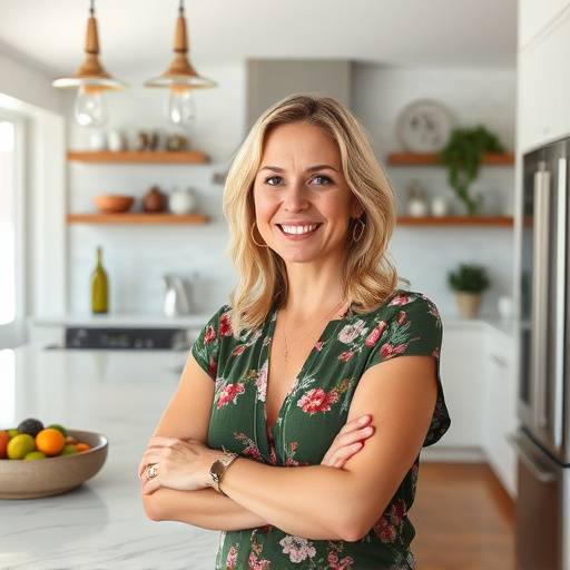 Portrait of Sarah Miller, lead kitchen designer at Island Oasis
